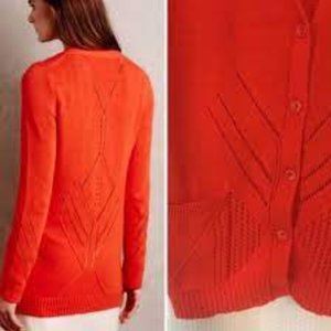 Moth Orange Cardigan